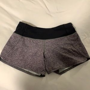 Lululemon grey shorts.